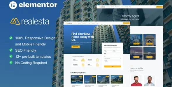 Realesta โ Real Estate Elementor Template Kit